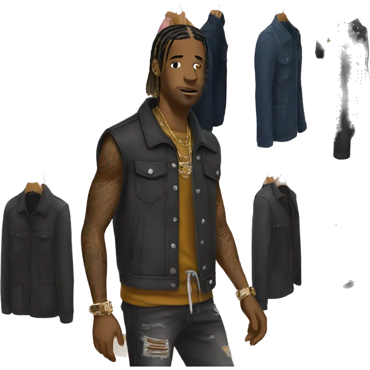 Travis Scott buying clothes  emoji