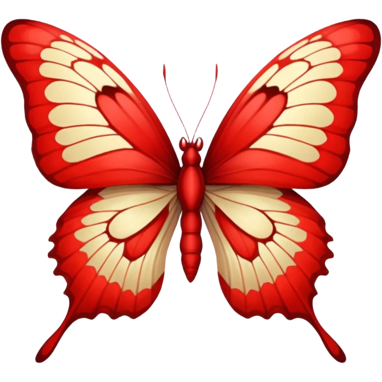 Red butterfly emoji