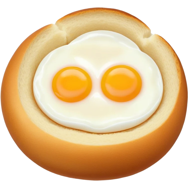 Korean egg bread with a visible egg on top emoji