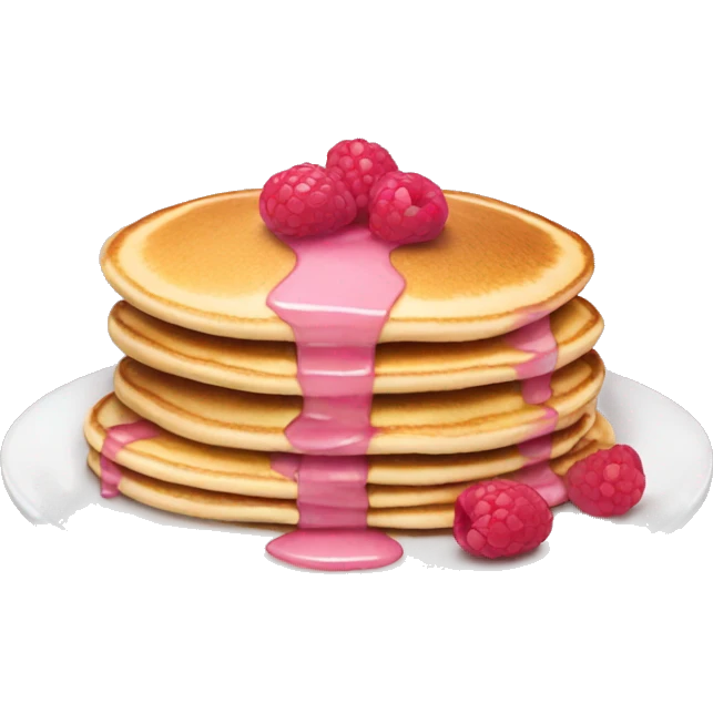pancakes light pink berry emoji