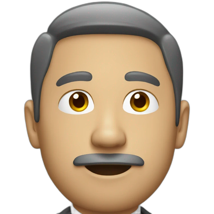 man in suit looking sideways emoji