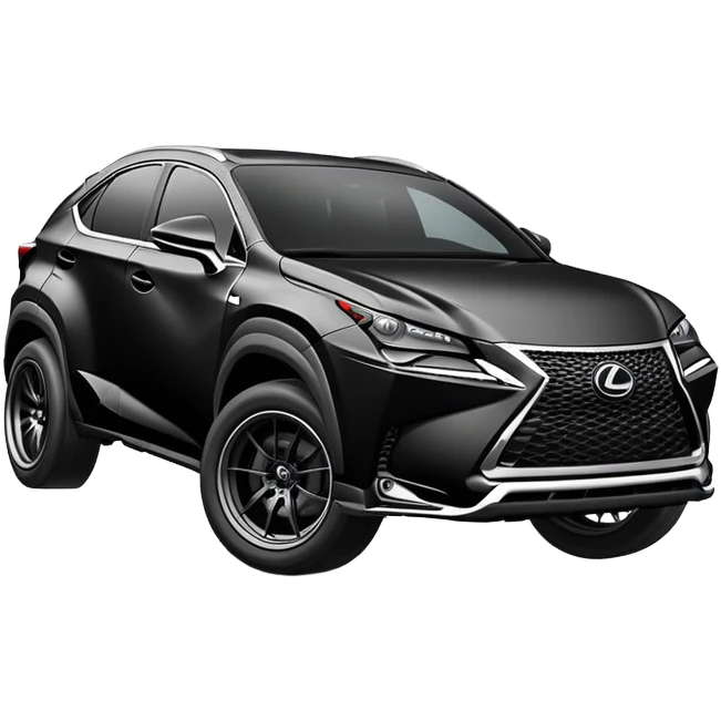 black lexus Nx drift with smoke emoji