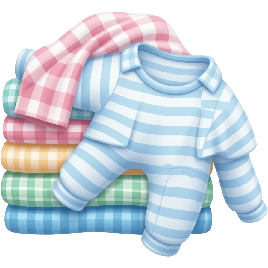 bunch washed baby clothes emoji