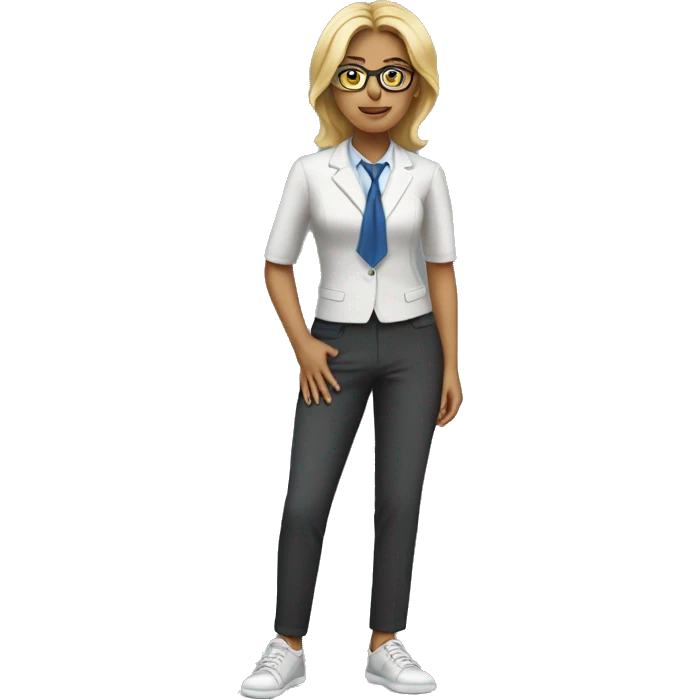 female lawyer in sneakers emoji