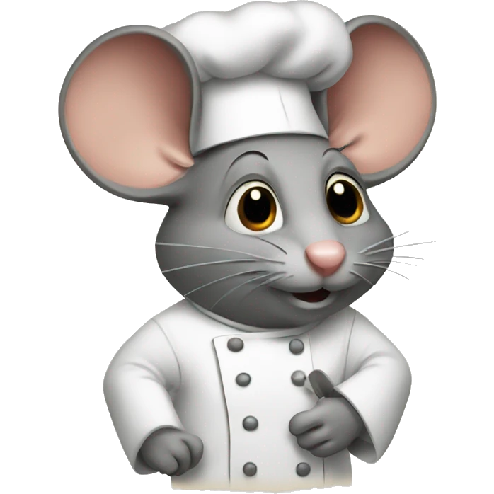 Mouse cooking emoji