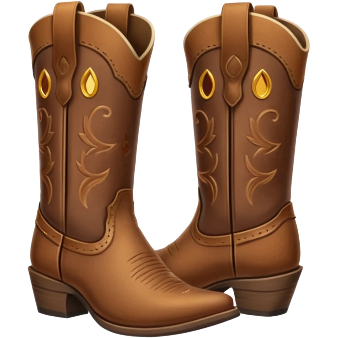 pair of cowboy boots emoji