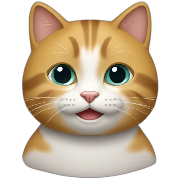 Un chat qui jouer a caché cach emoji