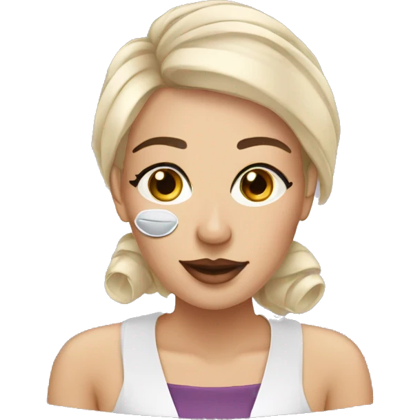 cosmetologist doing a facial emoji