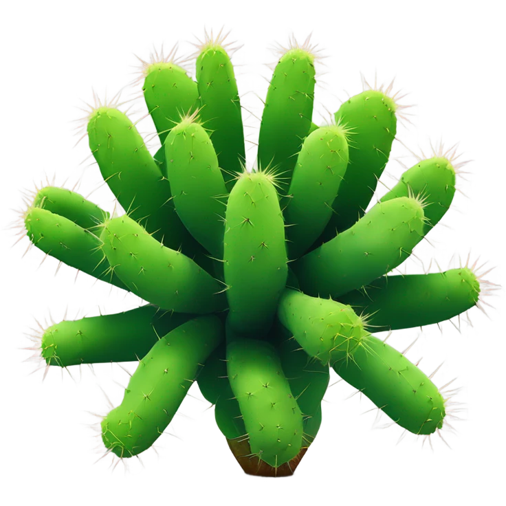 Upside down cactus emoji