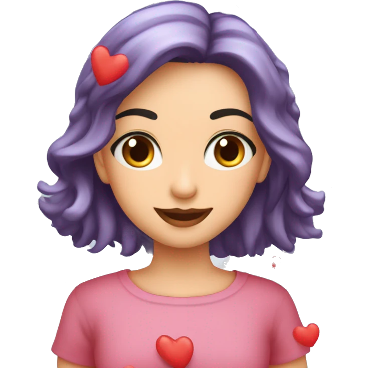 Carita con ojos de corazones cafes emoji