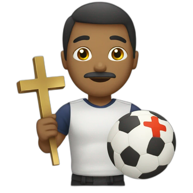 copa with a cross emoji