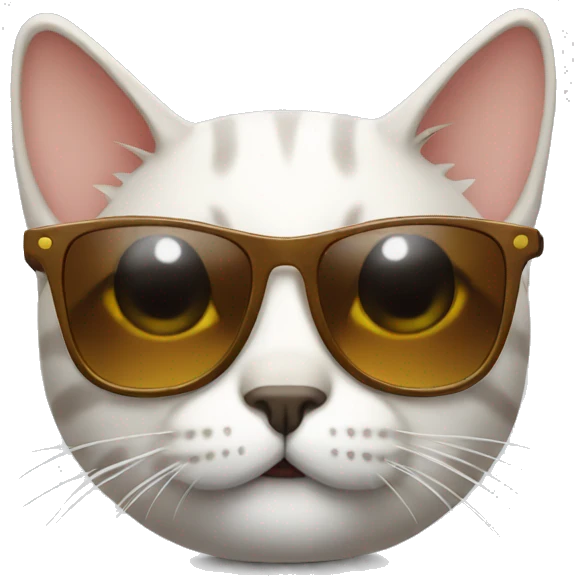 Cat with sunglasses emoji