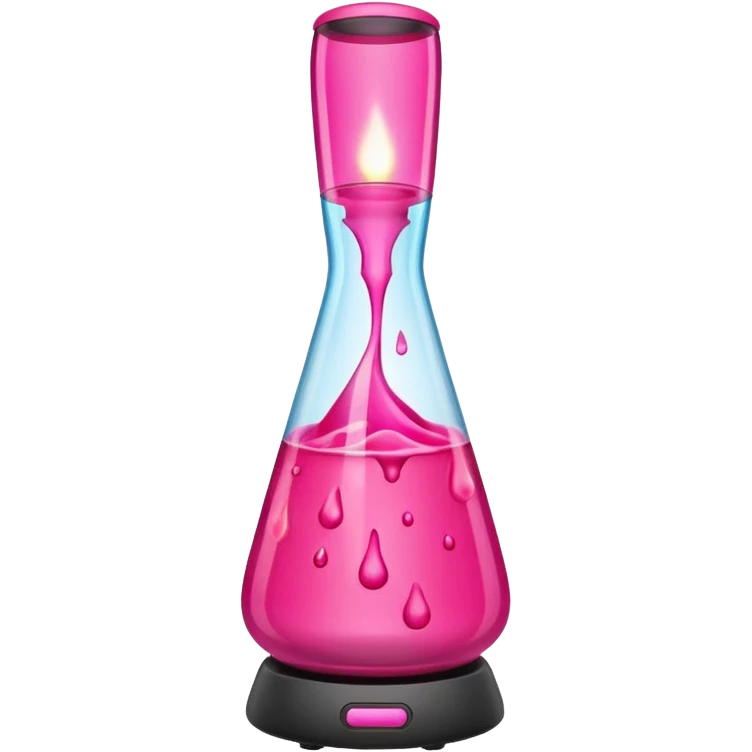 Hot pink lava lamp  emoji