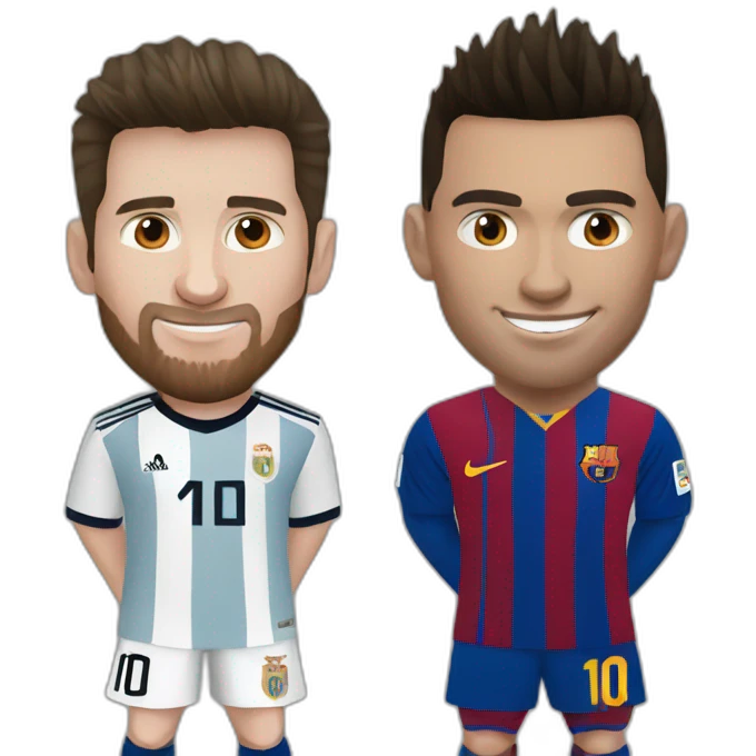 Messi and Ronaldo emoji