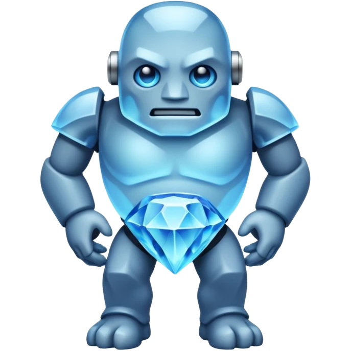 Un golem de crystal emoji