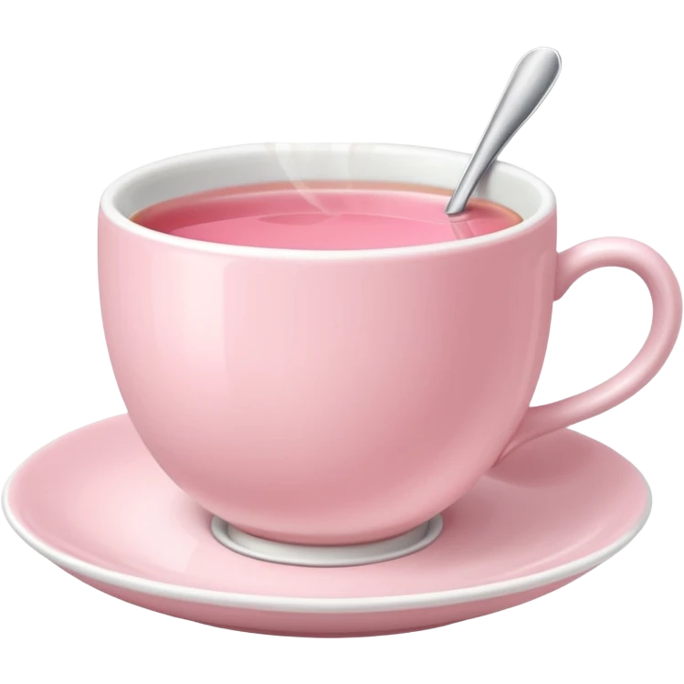 Cute Pastel pink Tea emoji
