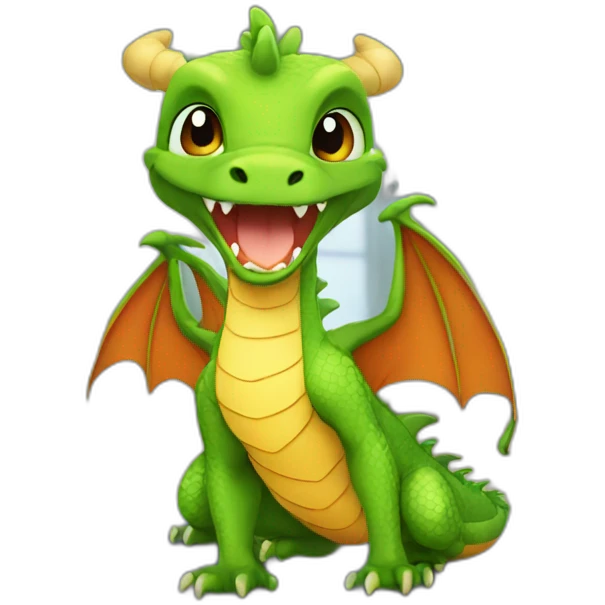 dragon cute gym emoji
