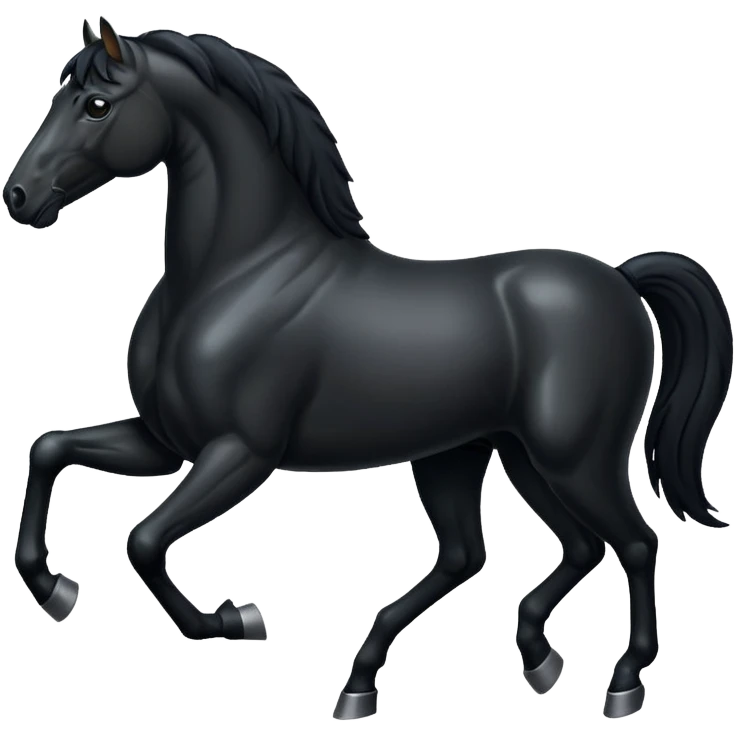 Black hourse emoji