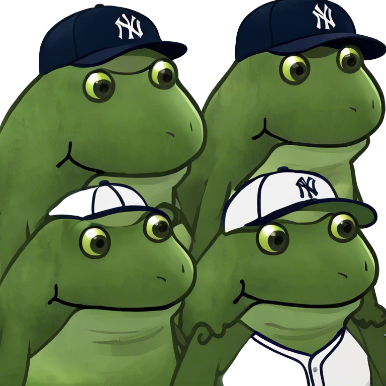 Many bufo at a yankee game emoji