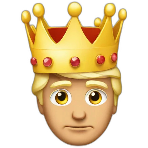 Donald Trump + crown emoji