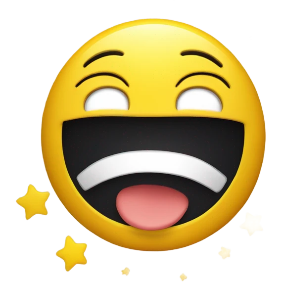 yellow face emoji with stars instead of eyes emoji
