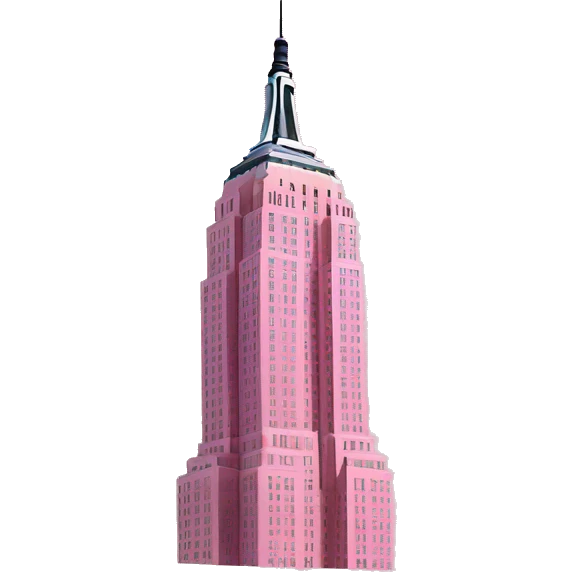 Pink Empire State Building  emoji
