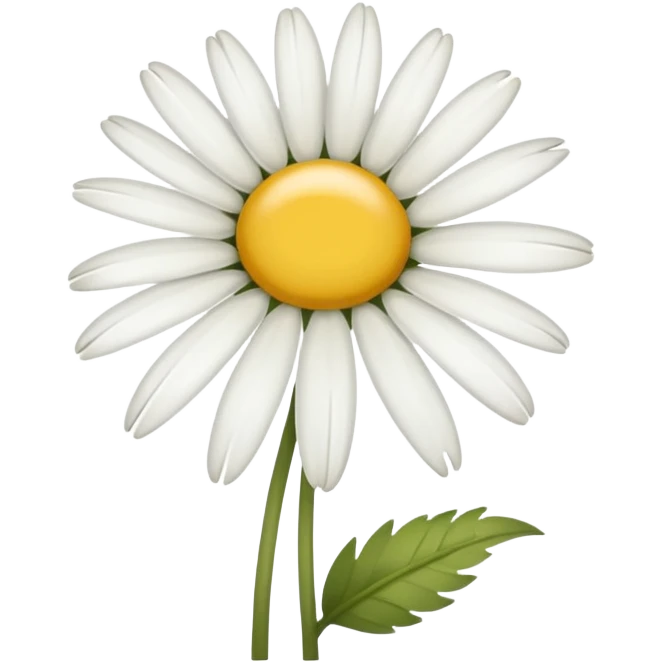  A wilting Daisy flower.  emoji