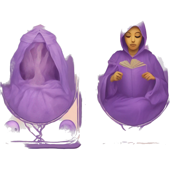 tarot card pastel color purple no human emoji