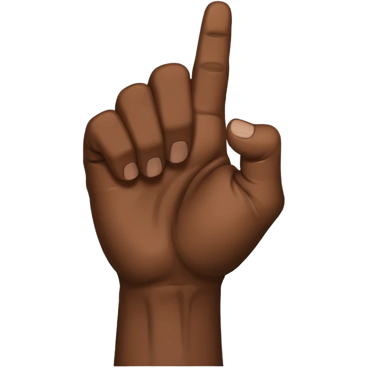 rear of veiny fist backview emoji