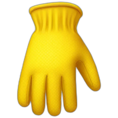 yellow gloves emoji
