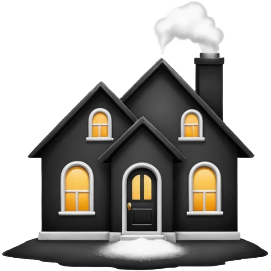 House with a bag of powder  emoji