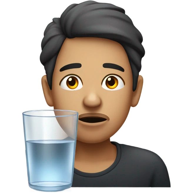 Thirsty emoji