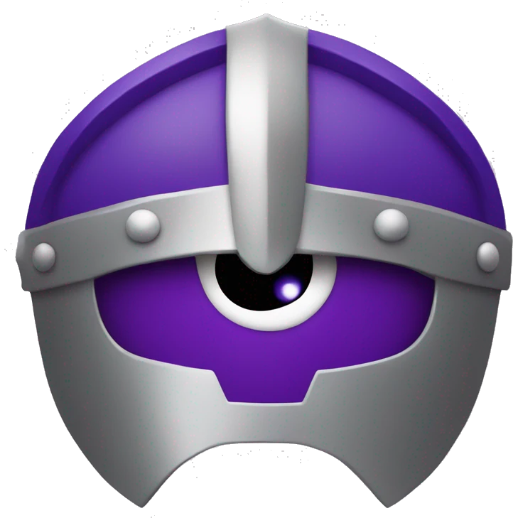 gladiator shield purple with eyes  emoji