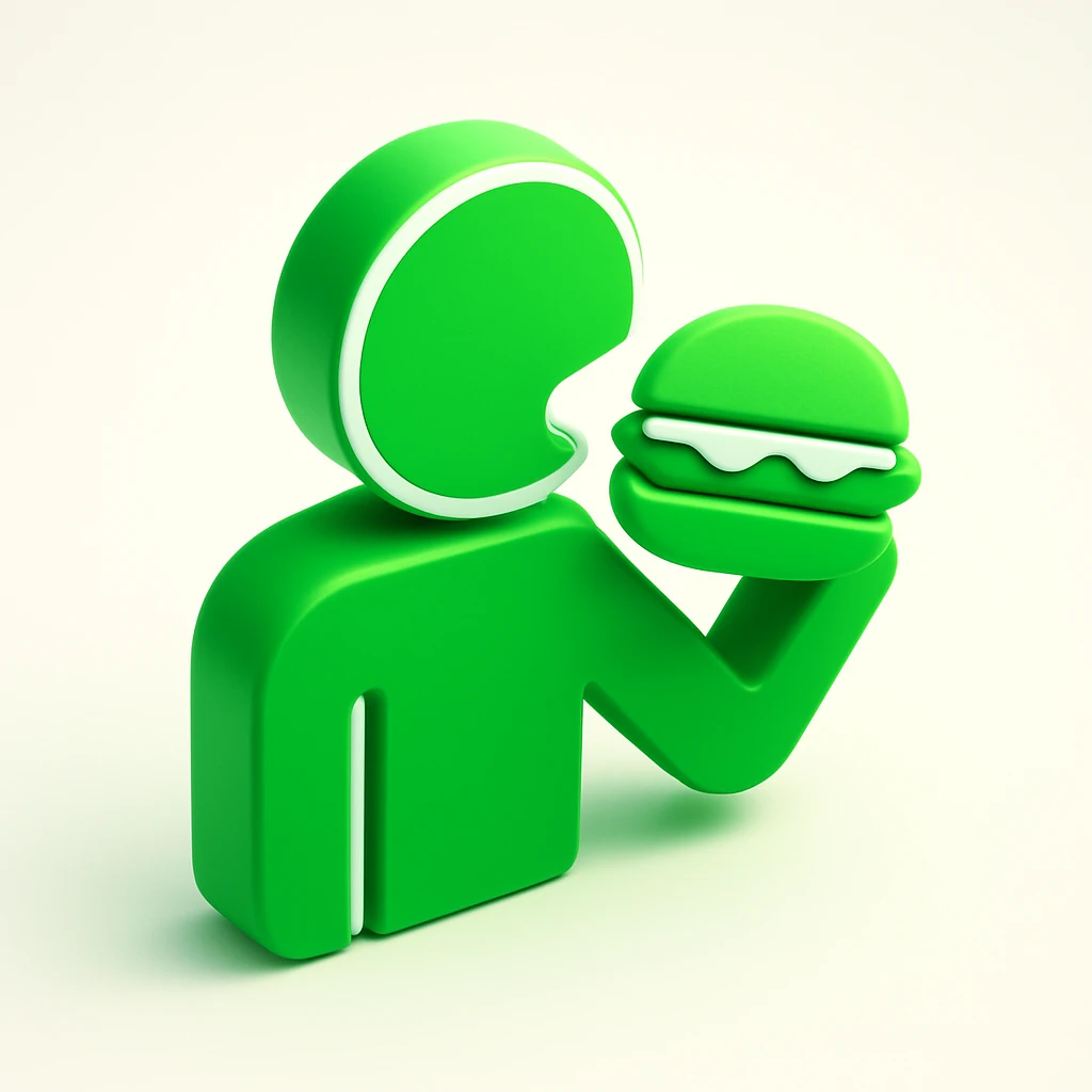 person eating sloppy joe emoji