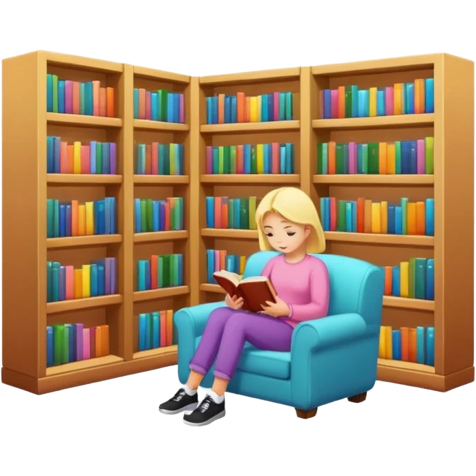 aestetic library y2k style emoji