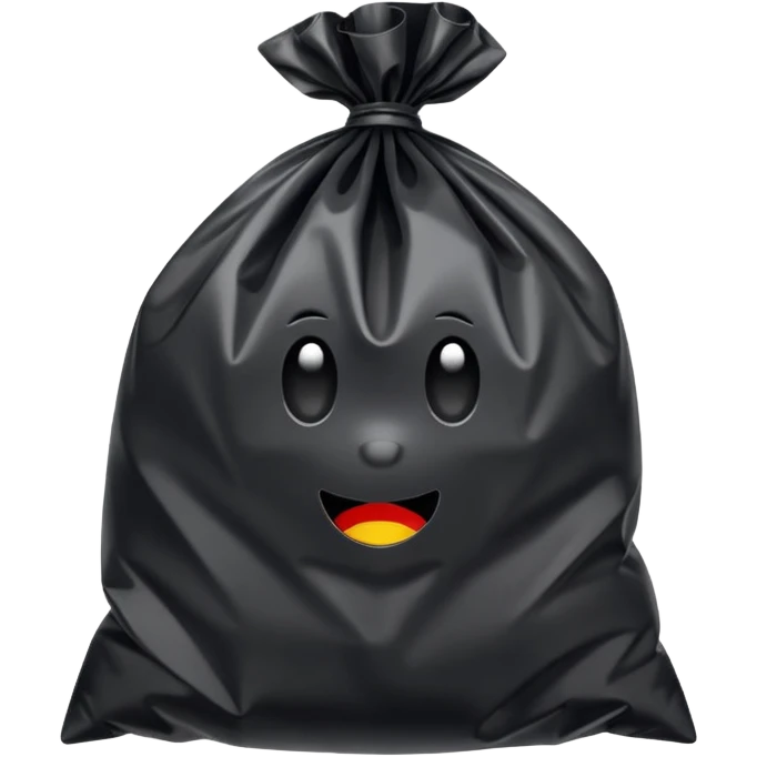 Black bag plastic  emoji