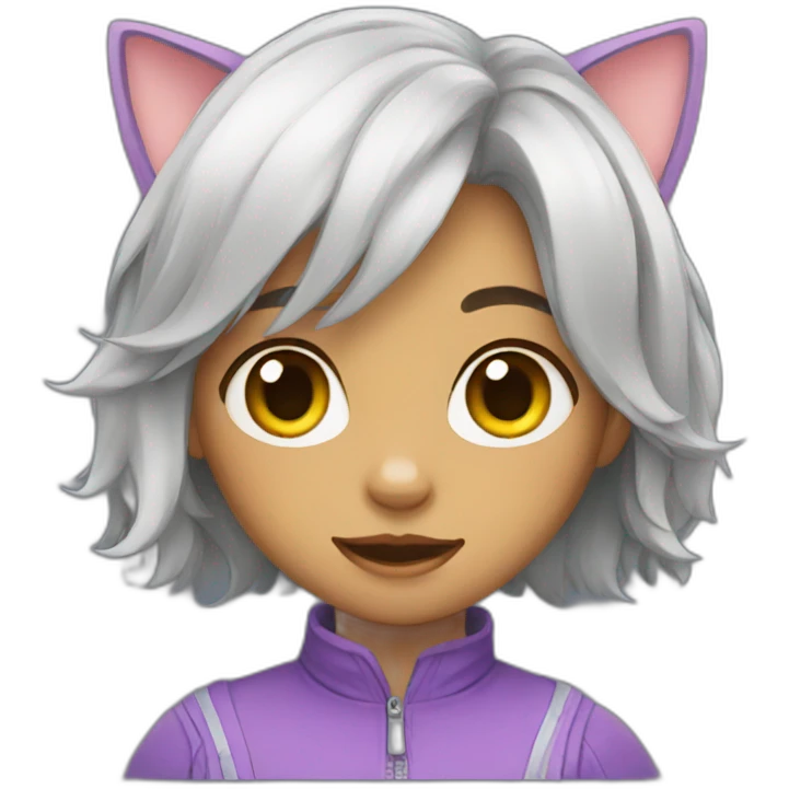 Cat girl emoji