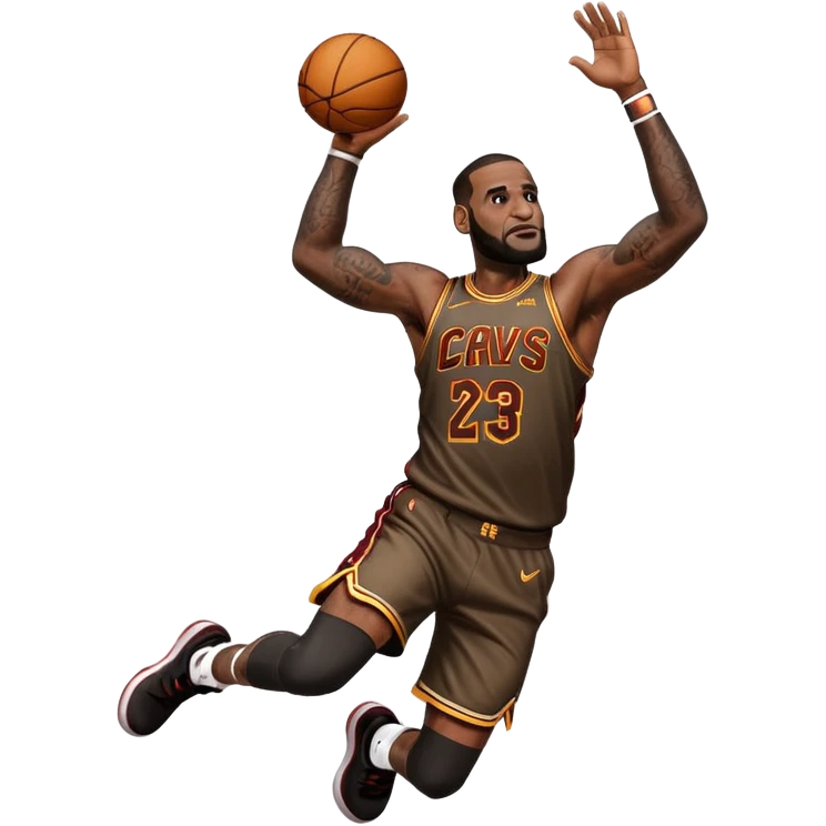 Lebron james dunking emoji