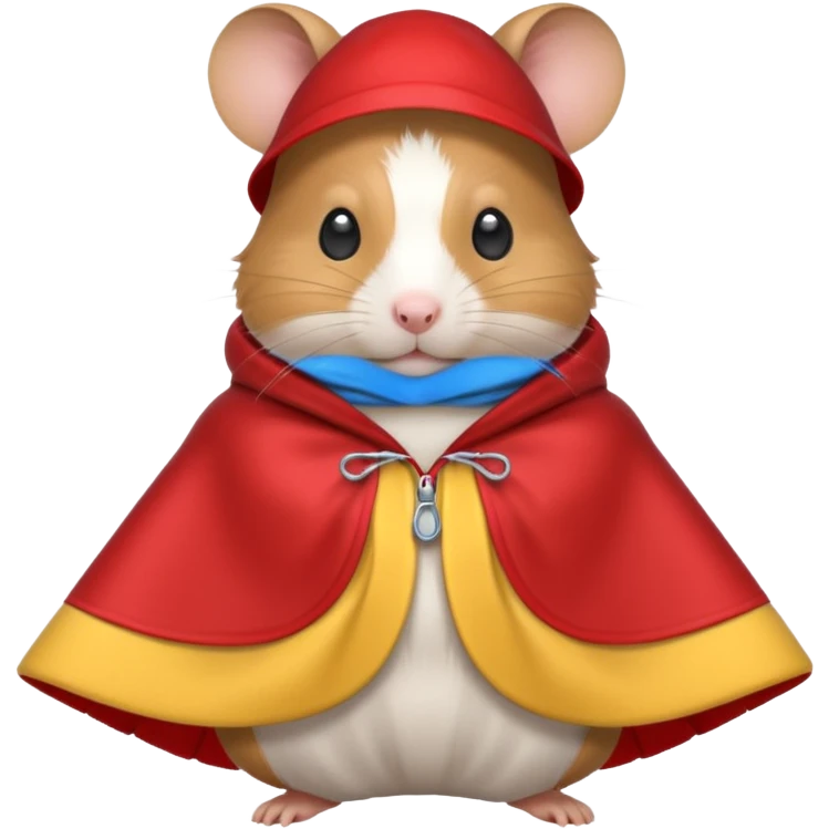 hamster wearing a poncho emoji