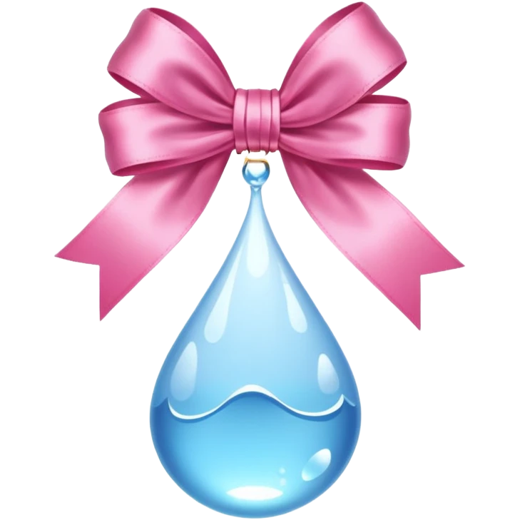 Water Pink Bow emoji