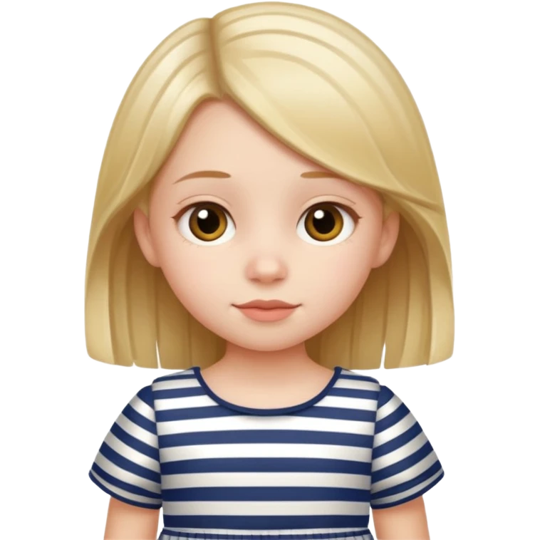 striped dress little girl emoji
