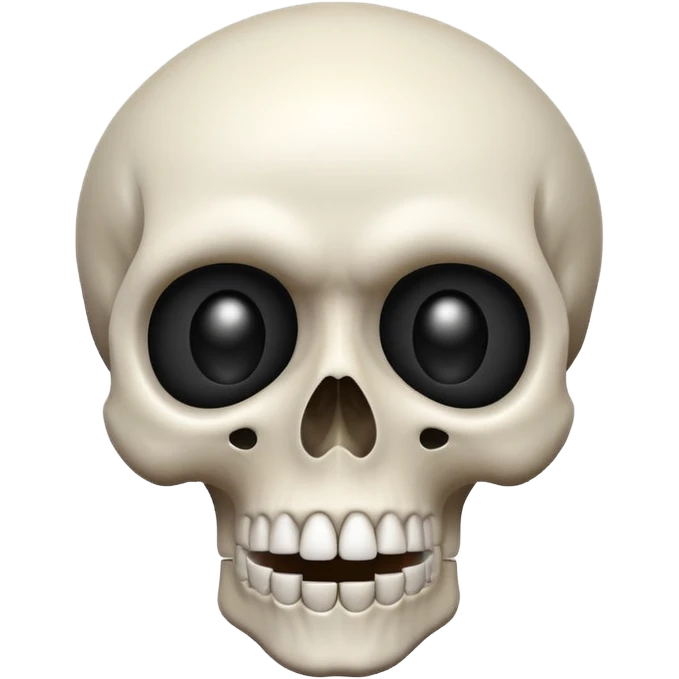 Skull emoji combined with shocked face emoji