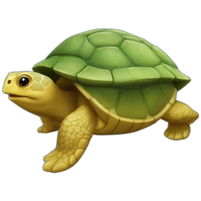 Loure sur tortue emoji