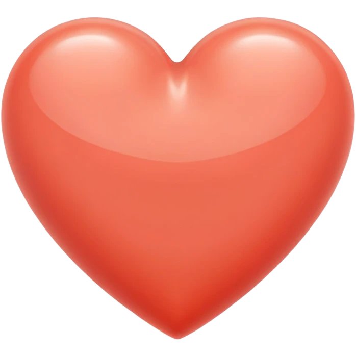 coral colored heart  emoji
