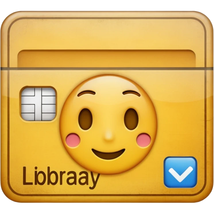 Library card
 emoji