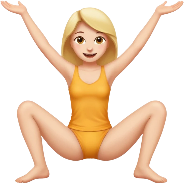 Girl bare bottom spread legs emoji emoji