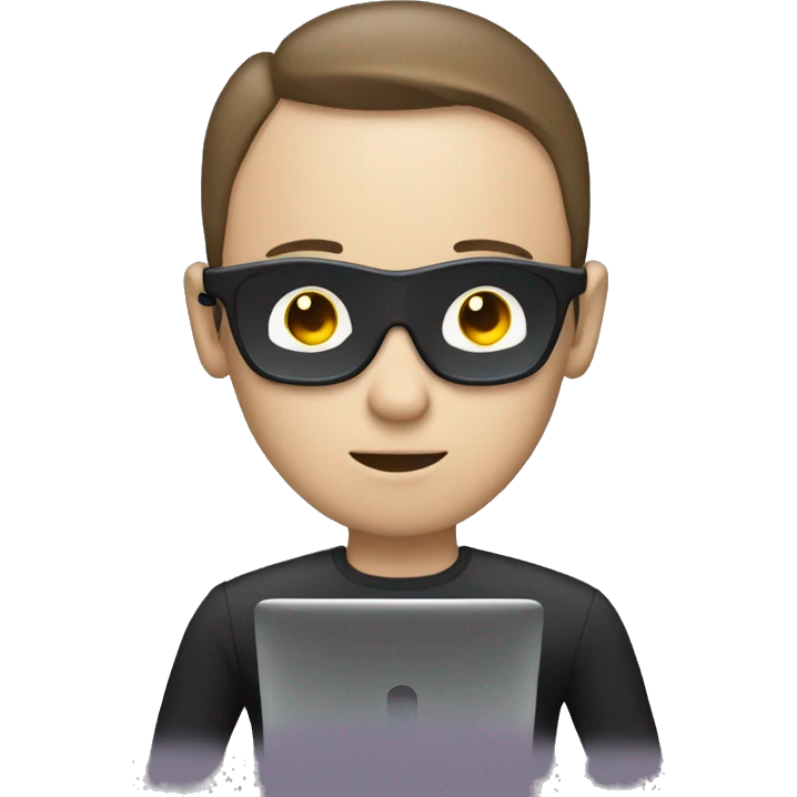 ai hacker with computer emoji