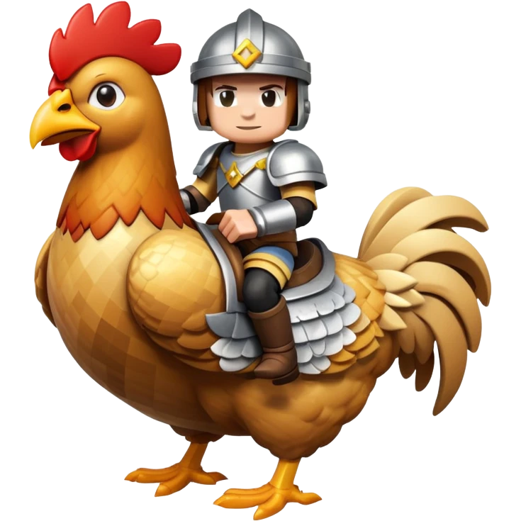 Minecraft chicken jockey emoji