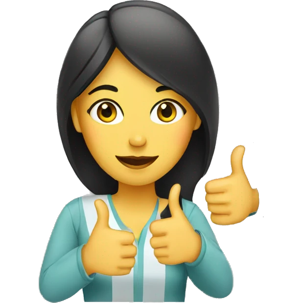 A PAKISTANI WOMAN WITH THUMBS UP AND STARS IN HER EYES emoji