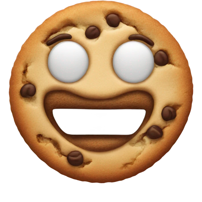 Cookie with a smile emoji